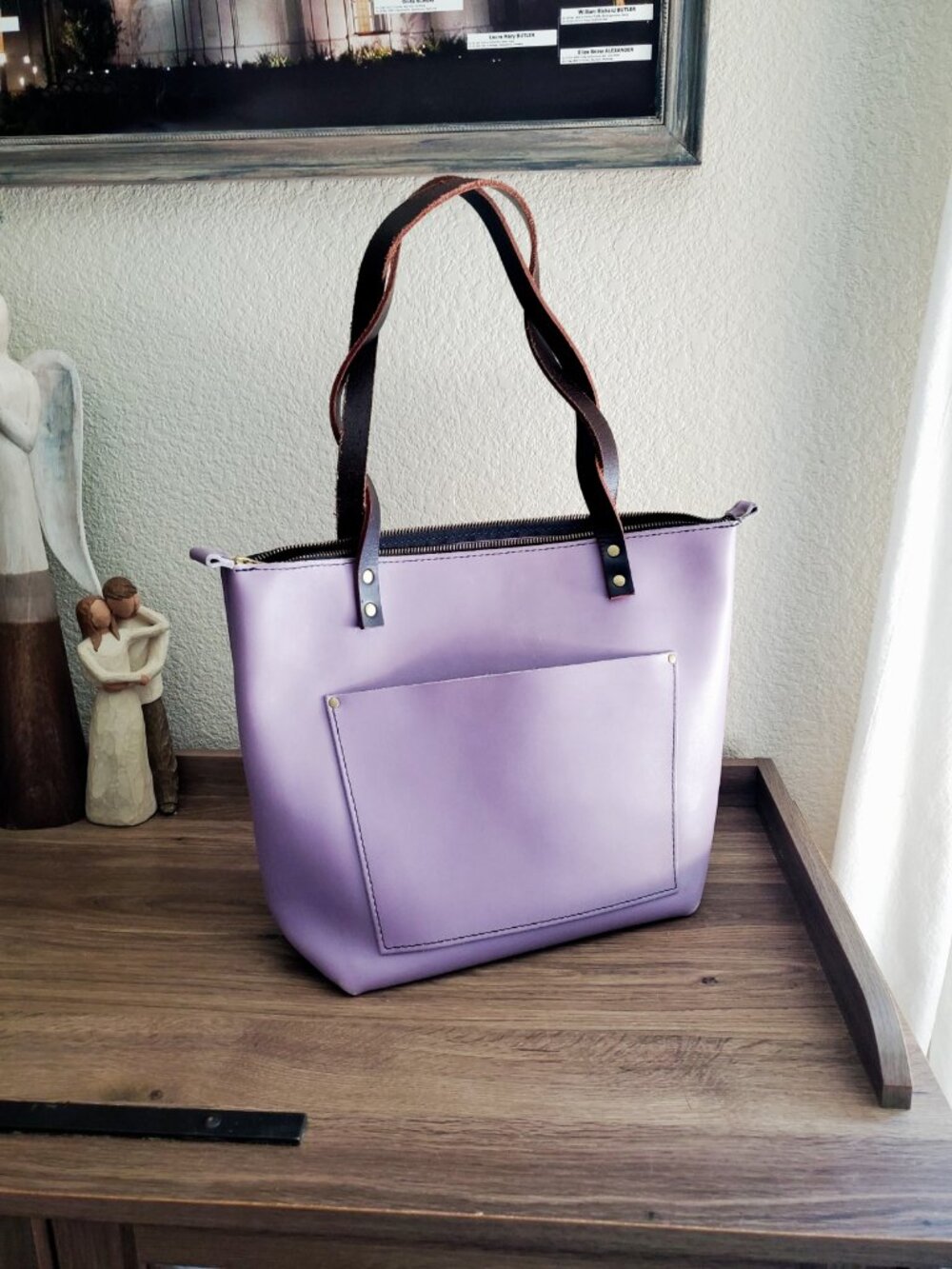 Portland Leather Lavender Tote